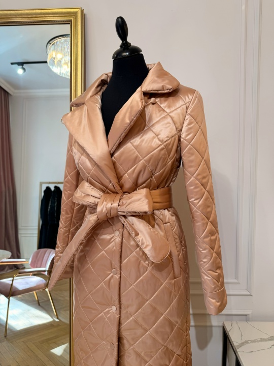 Стеганое пальто "Everose Gold" по меркам